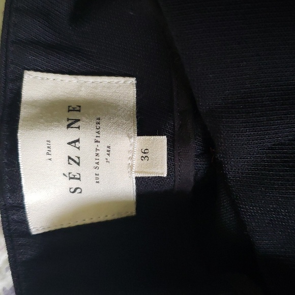 Sezane Arthur Trousers Size 36/4 - Black - Picture 5 of 8